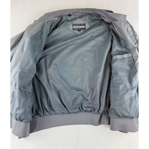 Vintage Members Only Jacket 4X Gray Zip Up Classic Style Sopranos - Picture 6 of 10